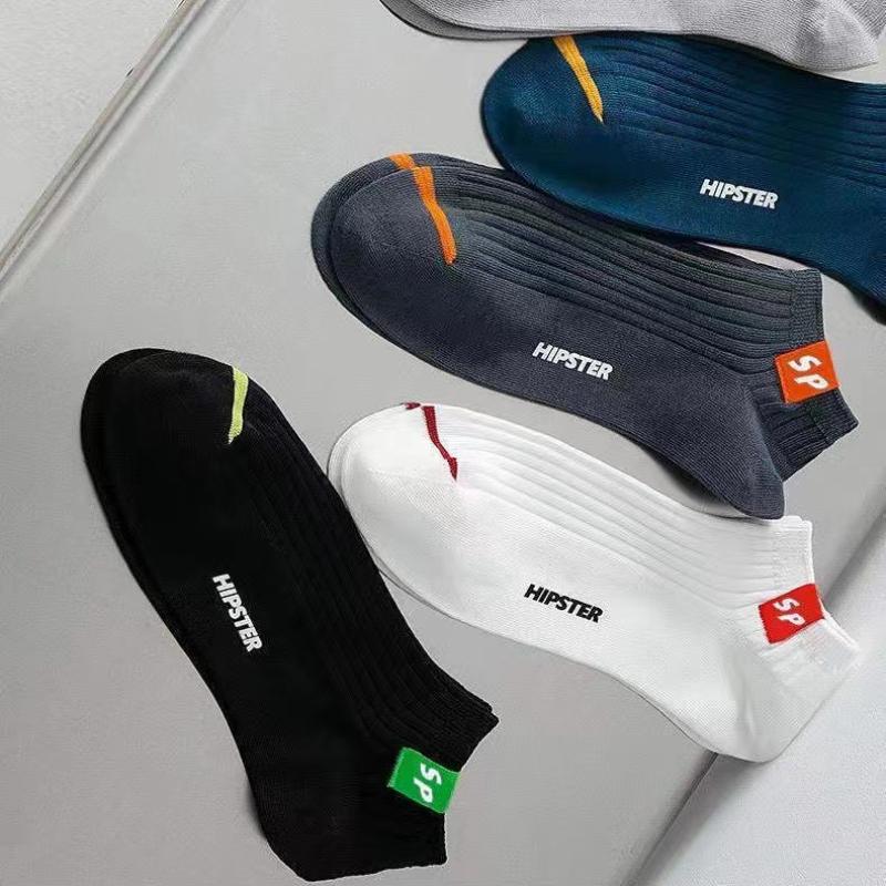 3 Pairs Men's Ankle Socks Hot Selling New Spring Autumn Low Tube Breathable Comfortable Simple Fashion Street Cotton Socks
