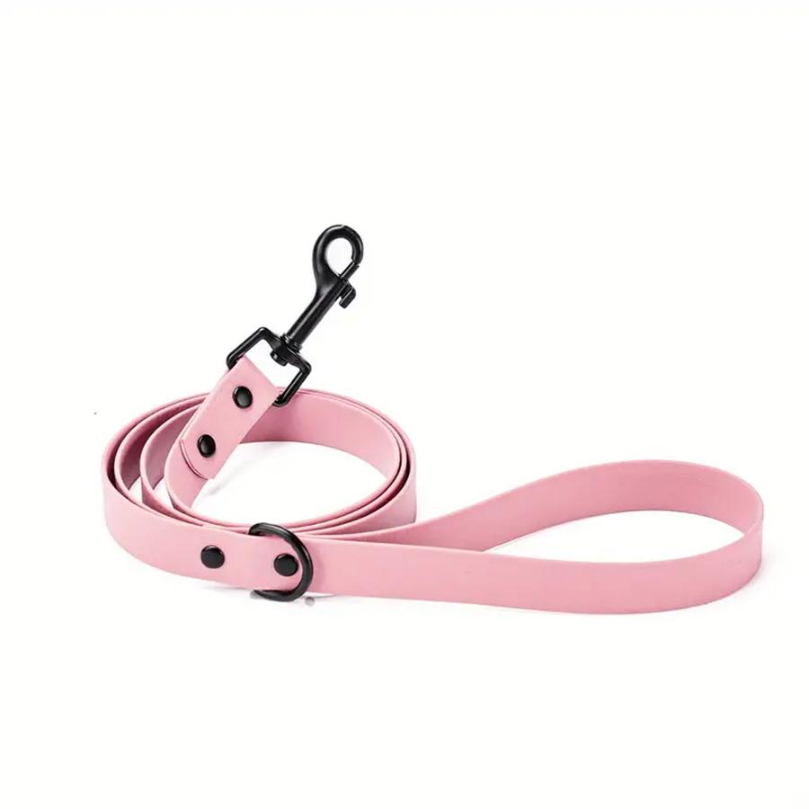 Waterdichte Hondenhalsband - Duurzaam & Sneldrogend Trektouw Met Reflecterende Stiksels - Verstelbaar Voor Kleine Tot Grote Rassen - Perf (Pink,S) roze