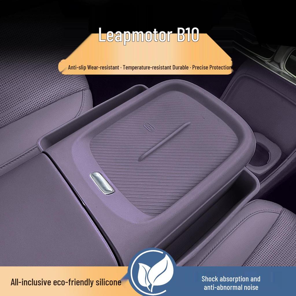 Leapmotor B10 Center Console Silicone Mat: Anti-Slip Protective Pad for Full Coverage Car Interior Protection