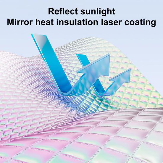 Car Sunshades Front Windshield Sunshade Blocks UV Rays Reduces Heat Accumulation Cooling Car Windshield Cover Fuel Saving Car Accessory