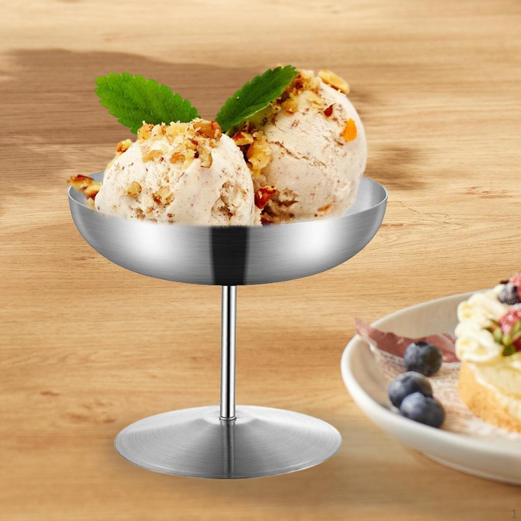 High Footed Dessert Bowl for Ice Serving Cup Trifle Use at Events