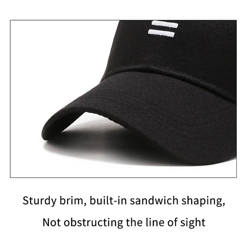 Hat Trendy Simple Three Horizontal Bars Summer Baseball Men Women'S Fashion Leisure Sunshade Cap