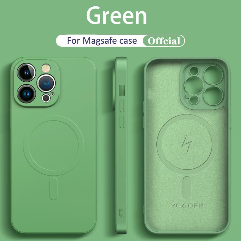 Official Liquid Silicone For Magsafe Magnetic Wireless Charge Case for iPhone 14 13 12 Mini 11 Pro Max X XR XS 7 8 Plus SE Cover