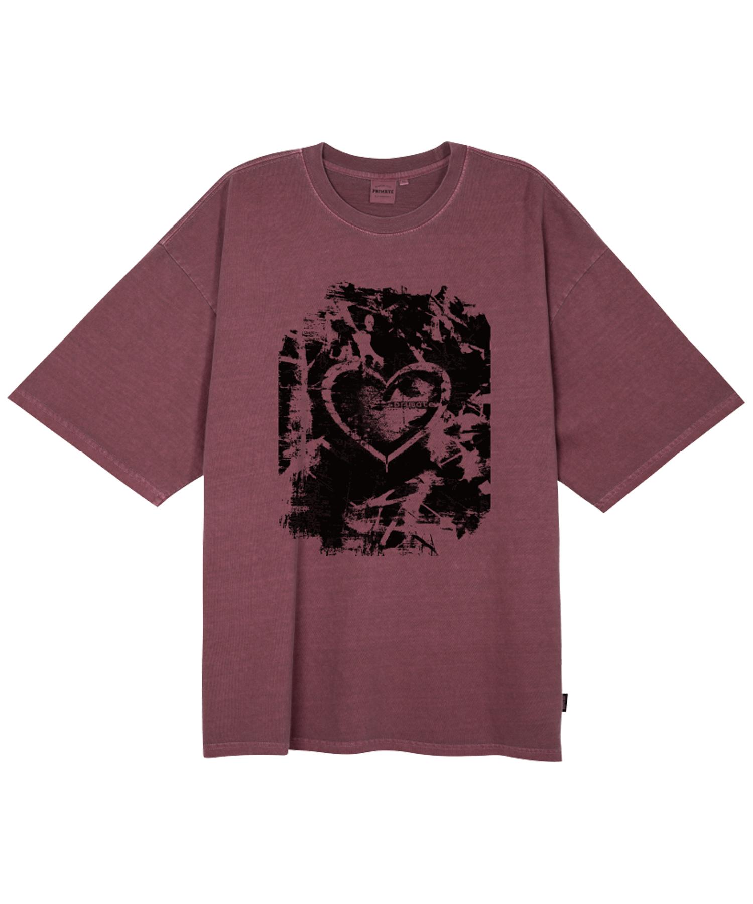 Prime Eight Rot Oversized Pigment Short Sleeve T-Shirt 4 Colors Ghost Beige/2