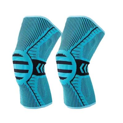 Genouillères de Sport à Ressorts Manches Protectrices pour Ménisque Manches de Jambe pour Hommes et Femmes Support Genouillères en Silicone