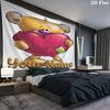 Diddl Custom Name Wall Tapestry Aesthetic Wall Hanging Printed Fabric Blanket Decorative Tapestries for Bedroom Living Room Home Decor