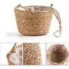 WYSRJ 8inch Jute Rope Hanging Planter Woven Plant Basket Macrame Plant Hangers Plant Holder Basket Decorative Storage Baskets for Plants Pots Home