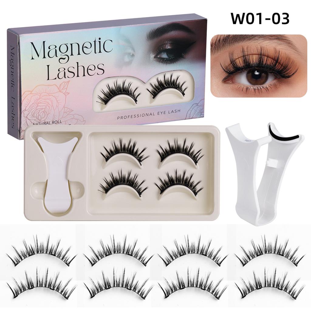 2 Pairs Magnetic Eyelashes - Premium Box Set with Carrying Case
