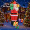 4.92FT Inflatable Toy Santa Claus Colorful Gift Box with LED Lit Xmas Yard Party Decoration Christmas Home Supplie Ornament Gift