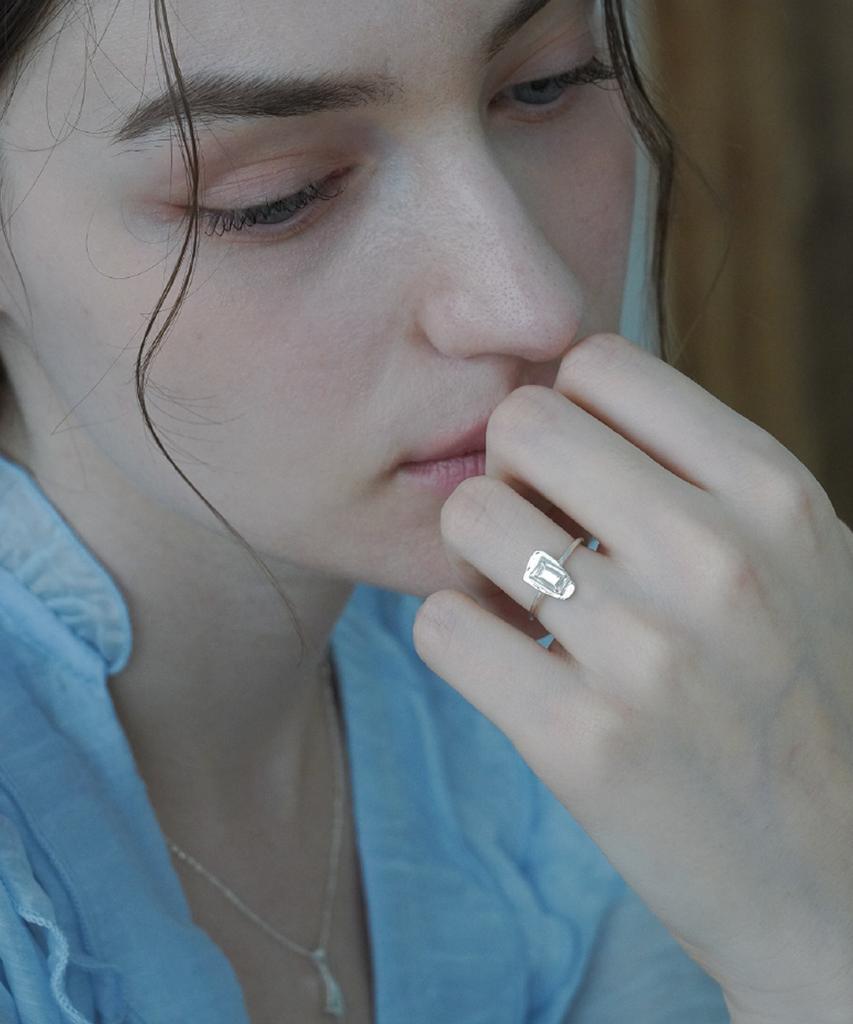 Overgrey Truth Mirror Ring - S