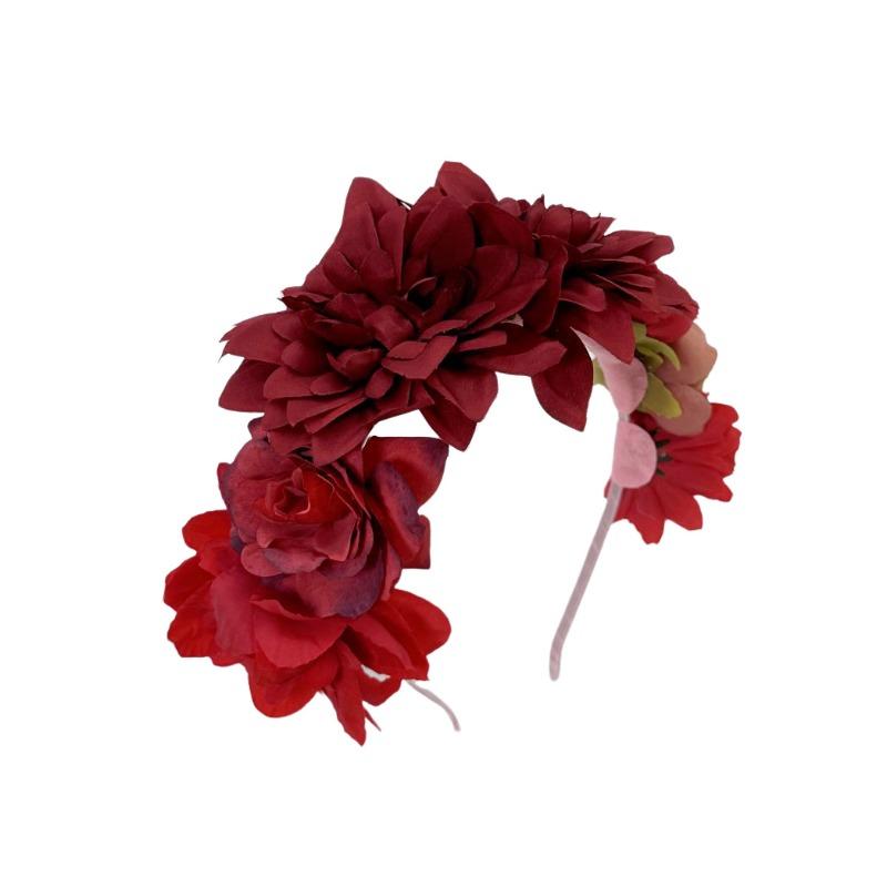 Creative simulation flower wreath headband party dance headband, travel wedding beach photo headgear