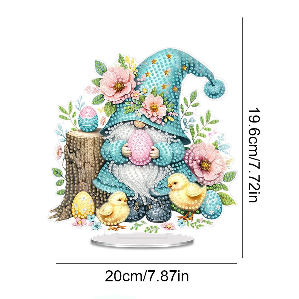 Acrylic Rose Elf Girl Table Top Diamond Painting Ornament Kits Desktop Diamond Art Kits 5D DIY Diamond Art Tabletop Decorations