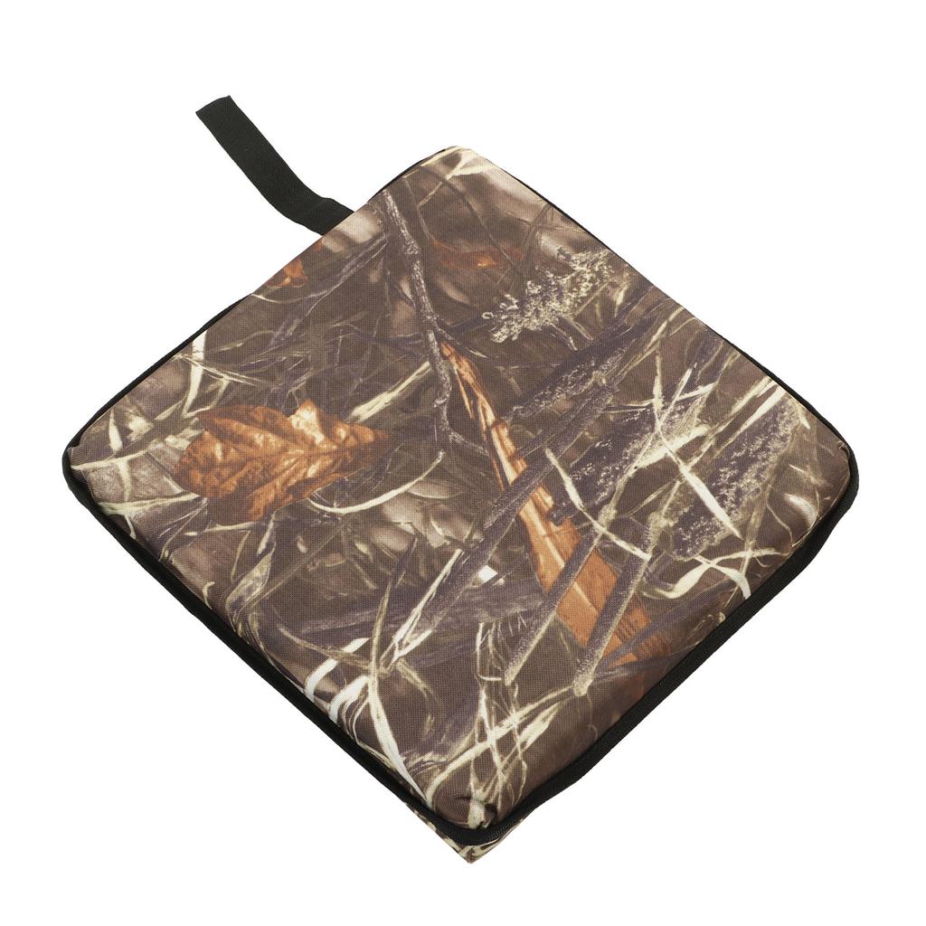 Square Cushion Mat with Lanyard Single Layer Oxford Cloth Foam Filling Pad for Outdoor Stadium