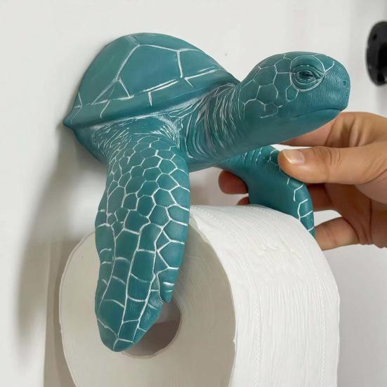 Schildkröte/Hai Toilettenpapierhalter, Wandmontage Rollenhalter, Einfache Montage Wasserdicht Feuchtigkeitsbeständig Toilettenpapierhalter