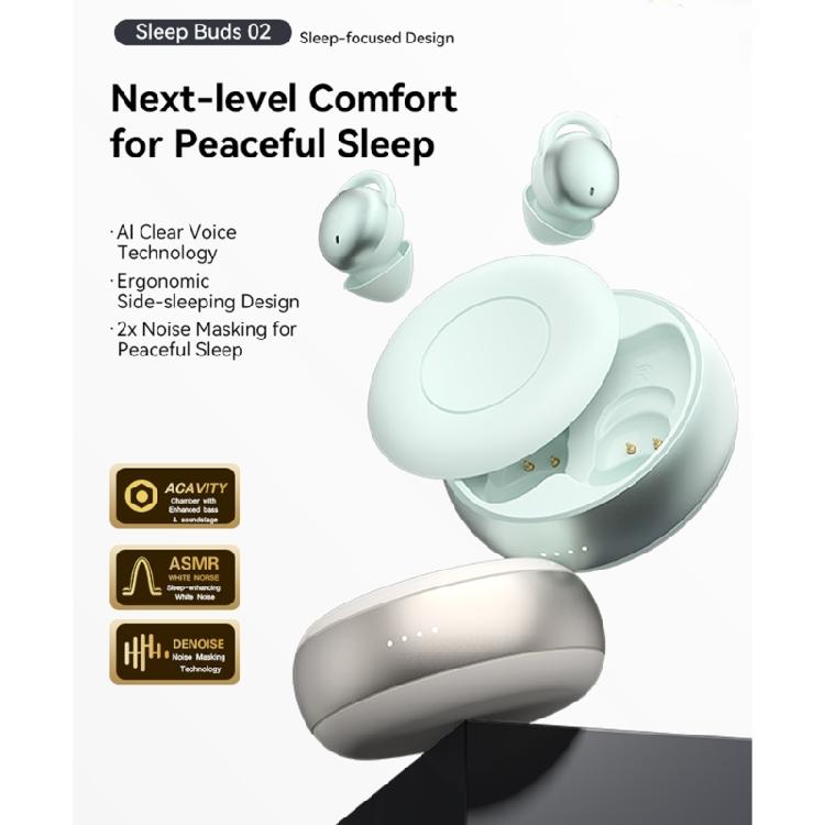 Invisible Sleep Wireless Headphone Invisible Sleep Earphone Bluetooth-Compatible Waterproof Headset Noise Blocking