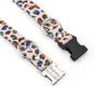 Personalized Custom Dog Collar and Leash Set,Leopard Pattern Polyester Webbing 120cm Leash,for Small Medium Large Dogs Collars