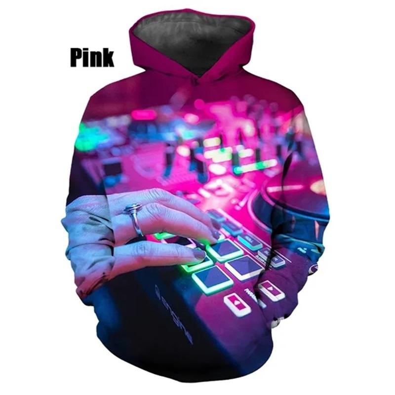 New Fashion 3D Print DJ Pattern Hoodies For Women Casual Pullover Sweatshirts Tops Women's Streetwear Oversized Hoodies Ropa Hombre