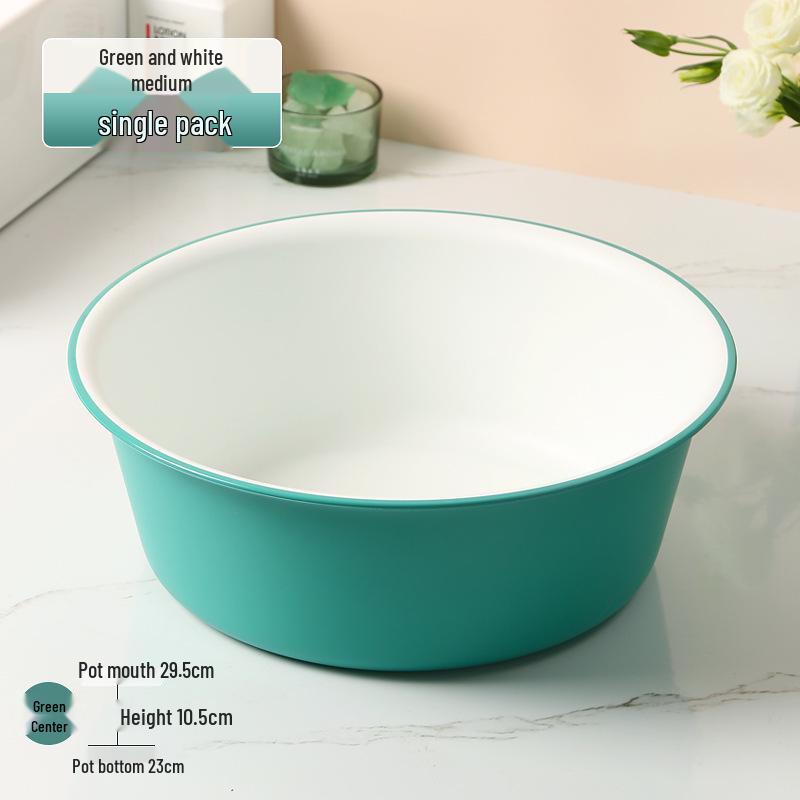 Extra Thick Durable Plastic Washbasin for Laundry, Student Dorms & Foot Washing