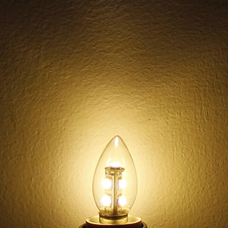 

10X 3 Вт E14 C25 220 В Светодиодные лампы-свечи Ночной Декор бытовой техники Гостиная Лампа Энергоэффективный SMD5050 Домашняя комната 20 Вт/галоген теплый белый