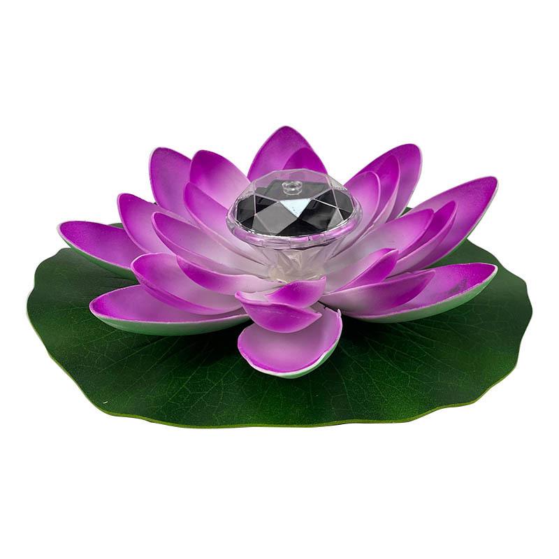 Solar LED Floating Lotus Light for Outdoor Pools and Courtyards