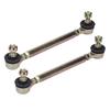 2 Pcs Tie Rod Ball Joint M10 10mm Thread Steel Alloy Sway Bar End Set for 50cc 70cc 90cc 110cc ATV Four Wheeler Quad