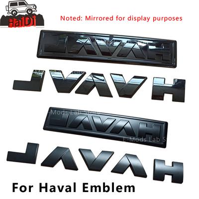 For Haval Emblem ABS Logo Badge Sticker For GWM Haval Dargo Jolion H3 H7 F7\F7X H6 PHEV H5 Front Rear Grille Hood Body Decal
