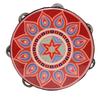 Children's Professional Percussion Instrument: 6, 7, 8 Inch Hand Drum, Jingle Tambourine for Dance & Exam