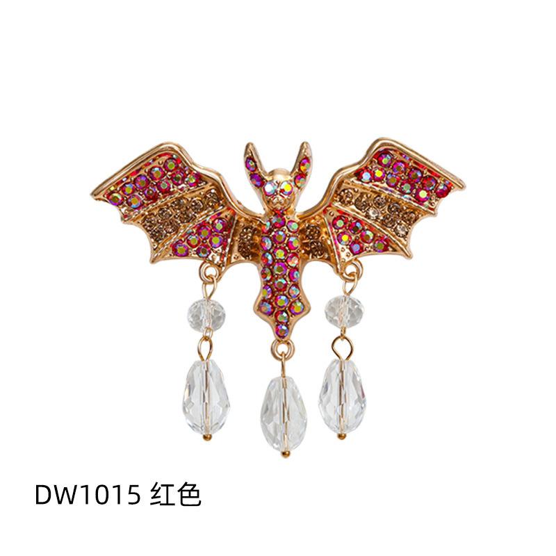 Vintage Diamond Bat Brooch Women'S Premium Animal Crystal Pendant Brooch Pin Suit Coat Accessories