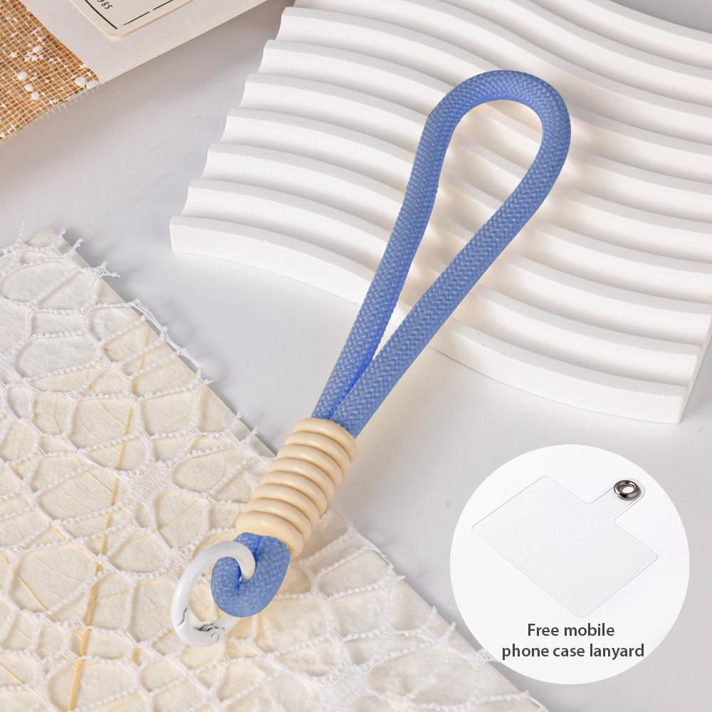 Multicolor Knot Mobile Phone Lanyard Creative Short Braided Lanyard Mobile Phone Case Key Ring Can Be Detachable To Preve