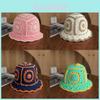 Sunflower Knit Hat For Women With Open Weave Design And Warmth For Spring And Winter Wear