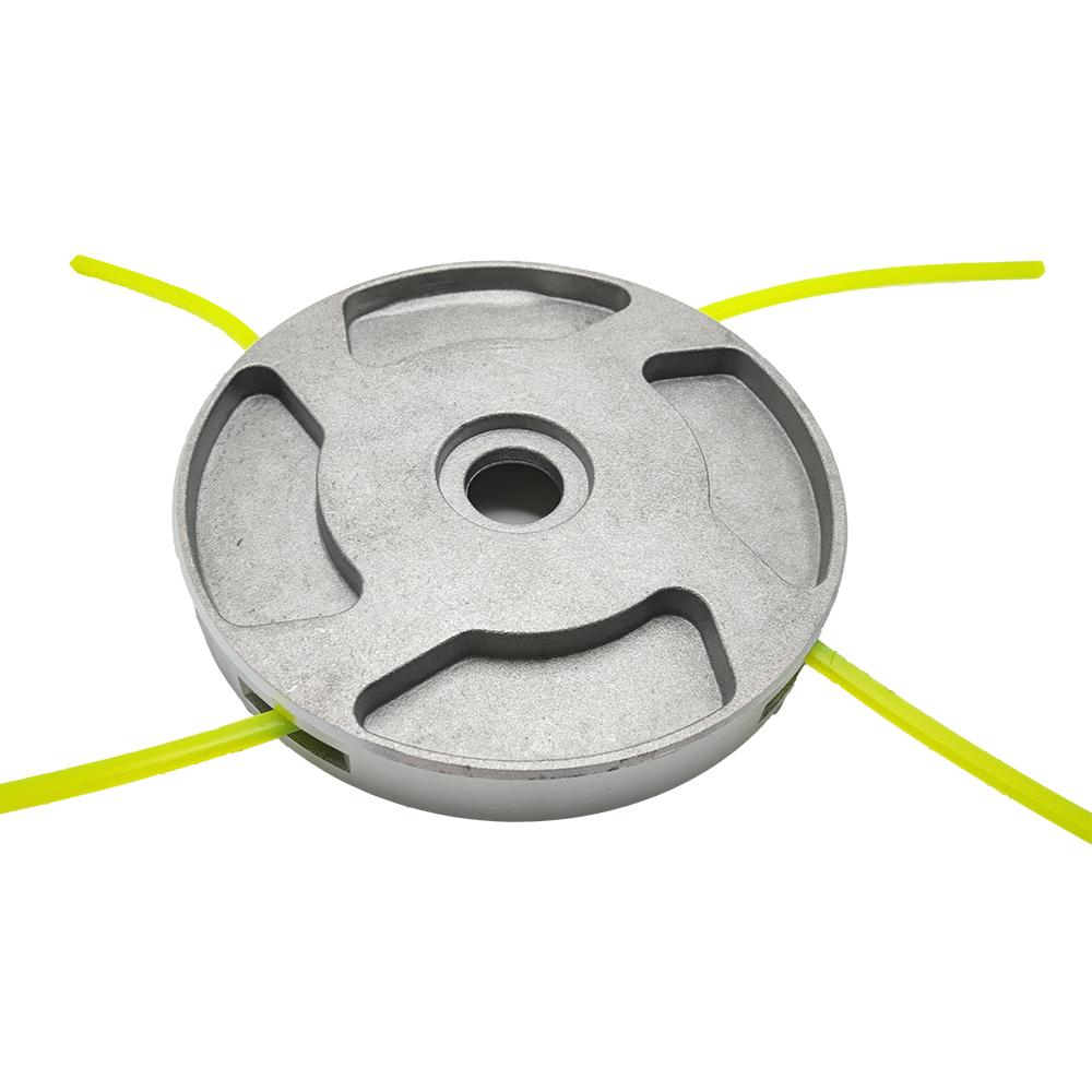 Universeller Aluminium-Rasentrimmerkopf für Rasenmäher Freischneiderkopf Gewinde Nylon-Gras-Schneidfadenkopf Garten-Gras-Kopf