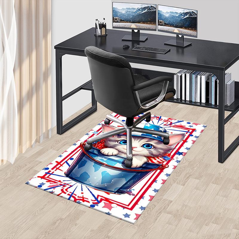 1PC Kitten Flag Extra Large Non Slip Floor Carpet, Office, Family, Studio Large Area Rug Indoor Rugs, Bold Statement Piece