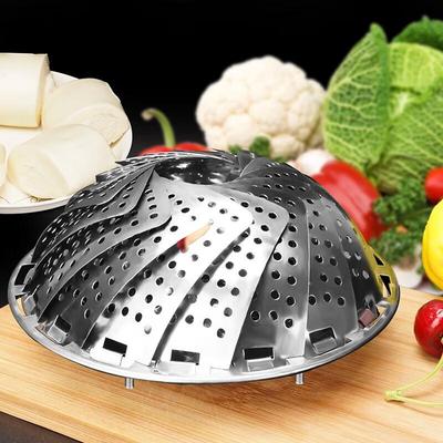 Retractable Stainless Steel Steamer Rack