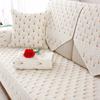 Summer Pure Cotton Double-sided Sofa Mat Seasonal Universal Anti Slip Fabric Cushion Simple Solid Color Dustproof Cover Clothes