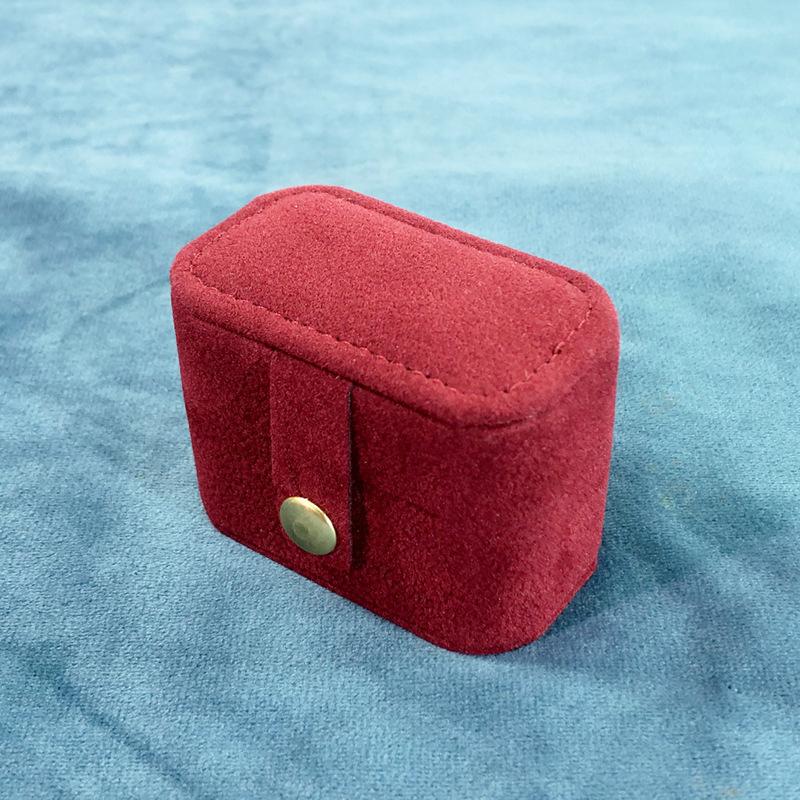 Portable Ring Storage Box Travel Velvet Mini Ring Box Earrings Storage Box Small Jewelry Organizer