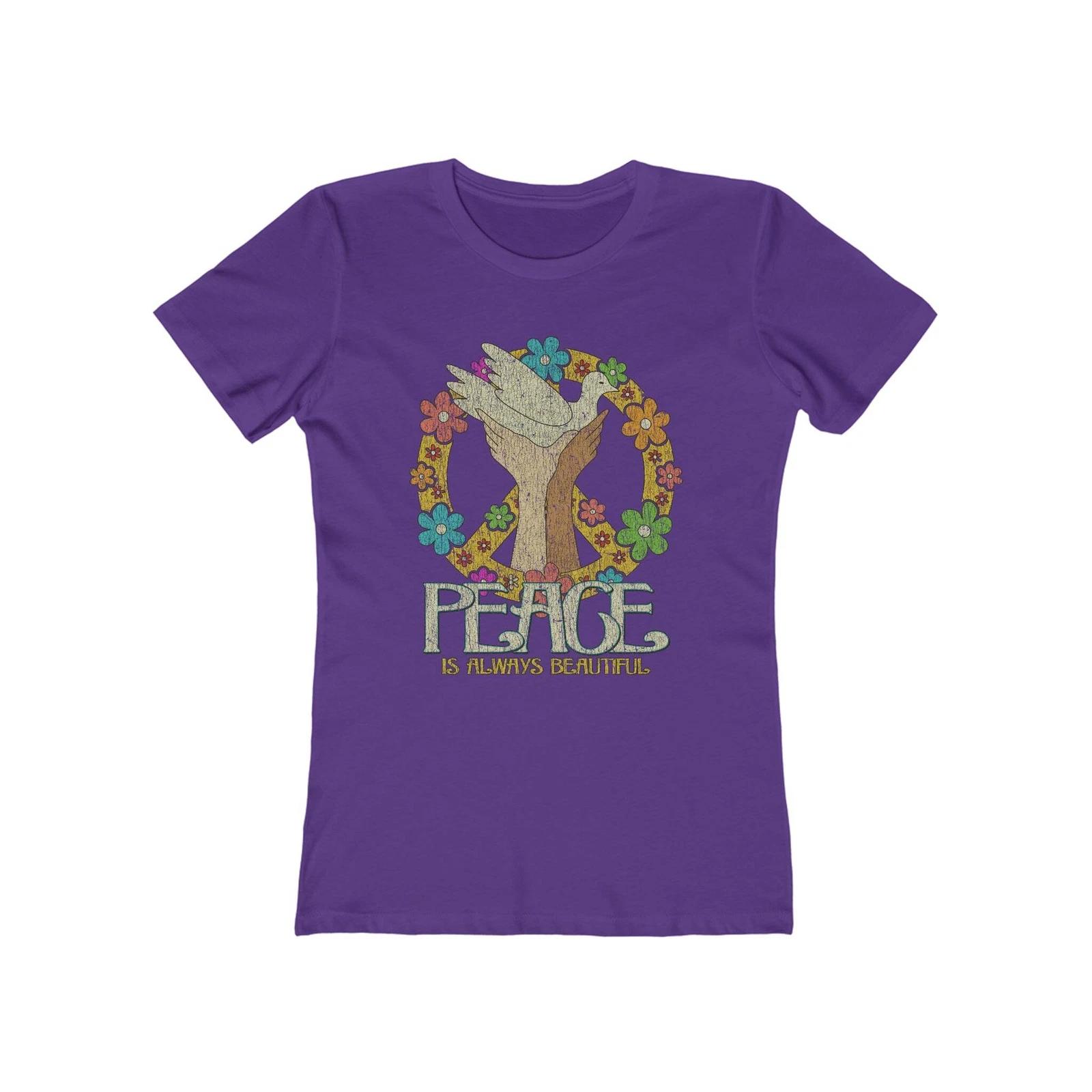 Peace is Always Beautiful 1963 Vintage Women s T shirt 2XL