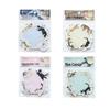 Moyan Möbius Strip Cat-Themed Embossed Sticky Notes, Korean Style, Irregular Shaped, Three-Pack