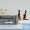 Golden Birds And Cat Statues Figurine Sculpture Decorative Bookends Ornament for Office Living Room