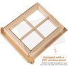 2pcs 1:12 Dollhouse Windows,Miniature Wooden Windows Furniture Acessories Mini Wooden Window Scene Accessory for Craft Dollhouse Home Furniture