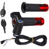 E-Bike Throttle Grip Set with LCD Voltage Display, Digital Display, 12-84V