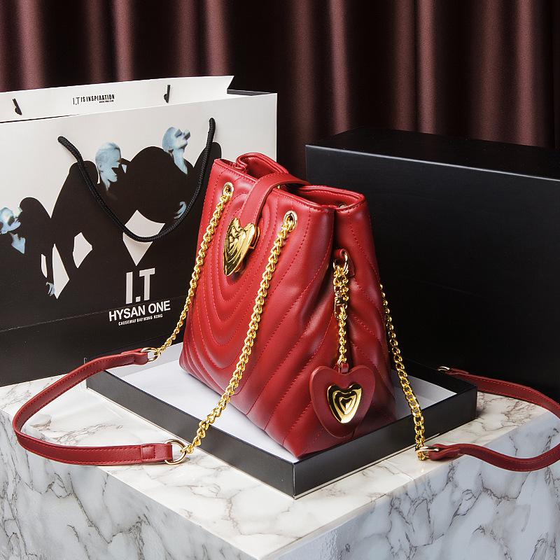 Red Wedding Bag Bridal Bag Women'S Bag Mom Bag Engagement Handbag Large Capacity Shoulder