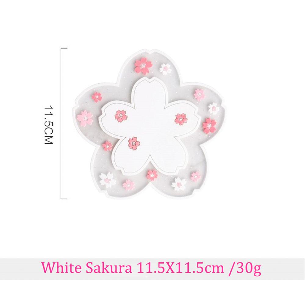 Cherry Blossom Heat Insulation Pad Dining Table Mat Anti-skid Cup Pads Non-slip Coaster Home Decor Kitchen Accessories Tableware