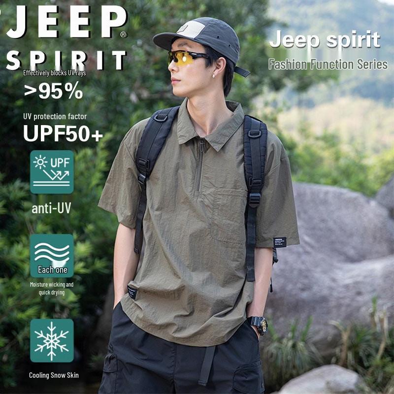 Jeep Spirit Men s Summer Casual Top L