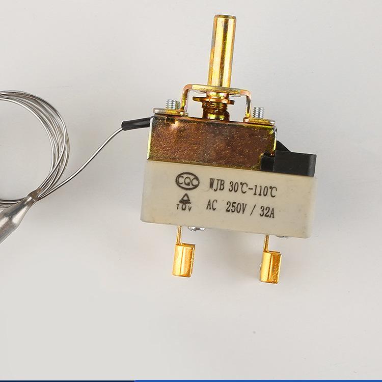 Gombík termostatu elektrickej rúry a fritézy: Spínač regulácie teploty pre hrnce na polievku s rezancami a ohrievače vody (30-110°C)