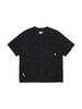 BBC EARTH Out-Pocket Collarless Short Sleeve Shirt_Black