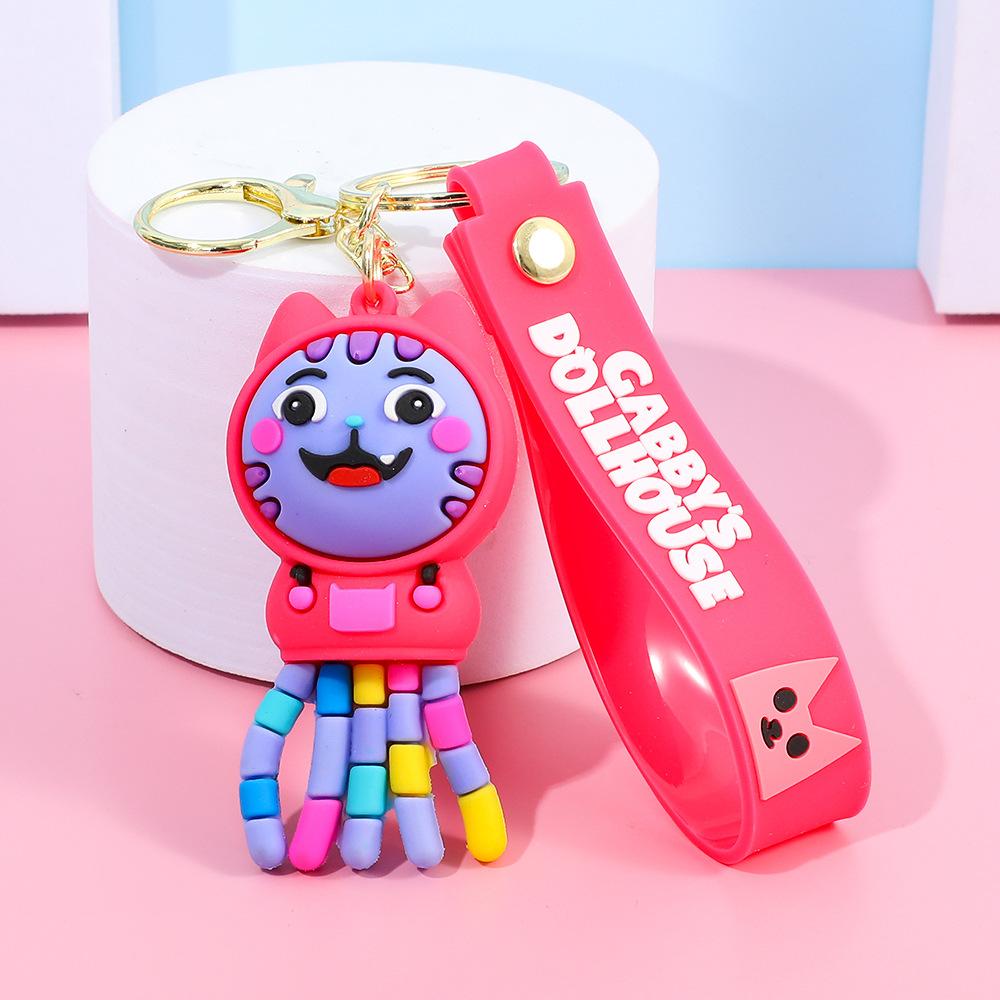 

Gabby Dollhouse Keychains 3D Doll Pendant Handmade Backpack Accessories Creative Keychain Shoulder Bag Decor Kids Favors Gift