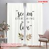 2pcs 2D Flat Printing Curtains Season Everything With Love Floral 100% Polyester Without Electricity Seasonal Party & Holiday