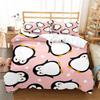 Penguin Duvet Cover 2 Piece Set, Soft Microfiber Quilt Cover Bedding Sets With Pillowcases For Kids Adult Comforter Cover Double