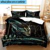 3PCS Alien Horror Artwork 3pcs Bedding,Including 3PCS Duvet Cover And 2pcs Pillowcases Perfect for Christmas,Ideal for Bedroom, Dormitory