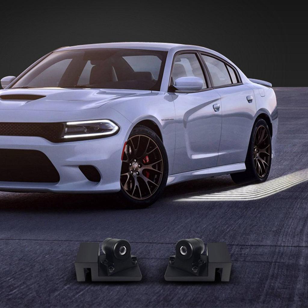 LED Car Door Logo Light Courtesy Projector Welcome Lights Ghost Shadow Lamps Accessories Anti-Collision Angel-Wings 2pcs